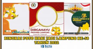 Bingkai Foto Hari Jadi Lampung ke-58