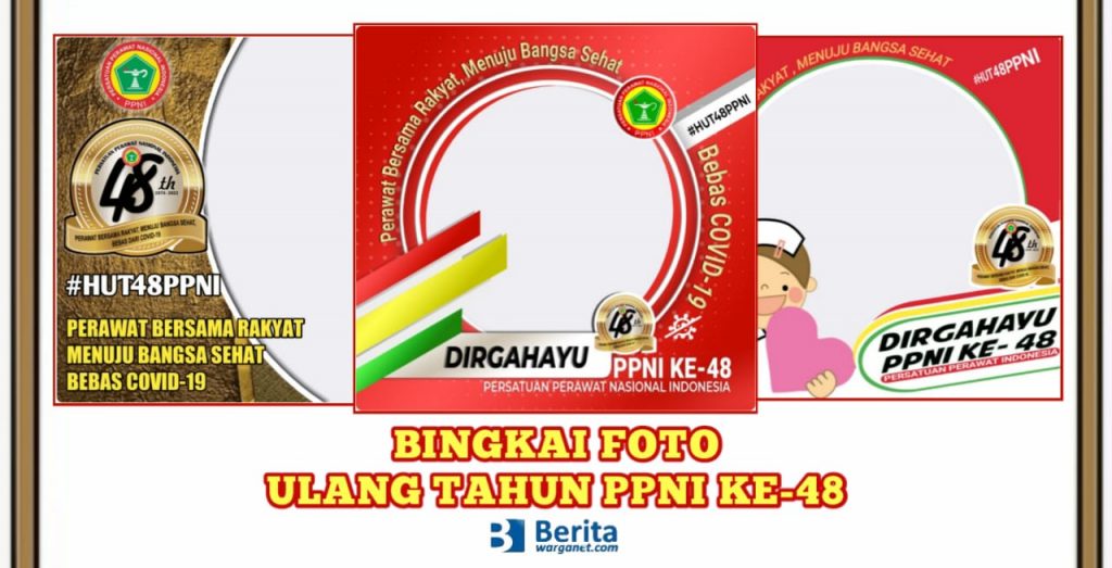 Bingkai Foto Ulang Tahun PPNI ke-48