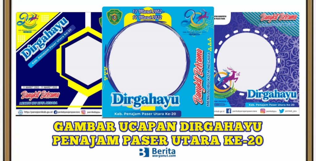 Gambar Ucapan Dirgahayu Penajam Paser Utara ke-20