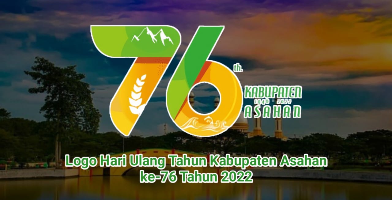 Logo HUT Asahan Tahun 2022 ke-76