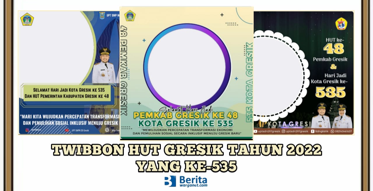 Twibbon HUT Gresik Tahun 2022