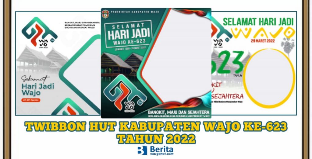 Twibbon HUT Kabupaten Wajo ke-623