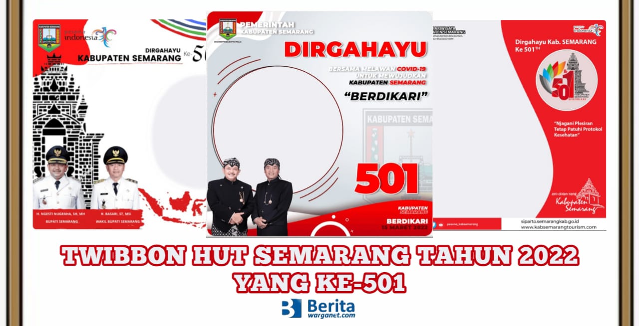 Twibbon HUT Semarang Tahun 2022
