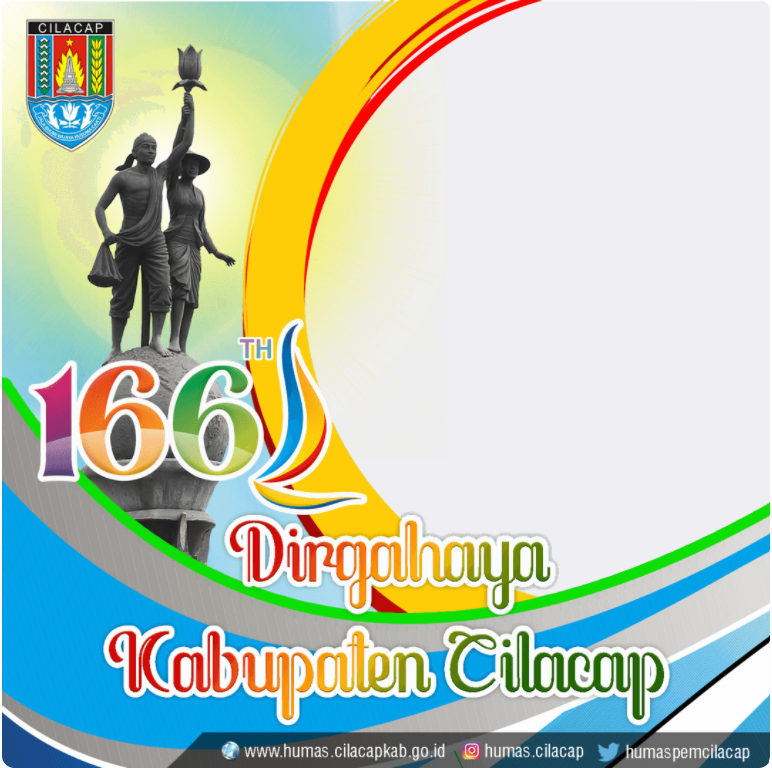 Twibbon Dirgahayu ke-166 Kabupaten Cilacap Tahun 2022