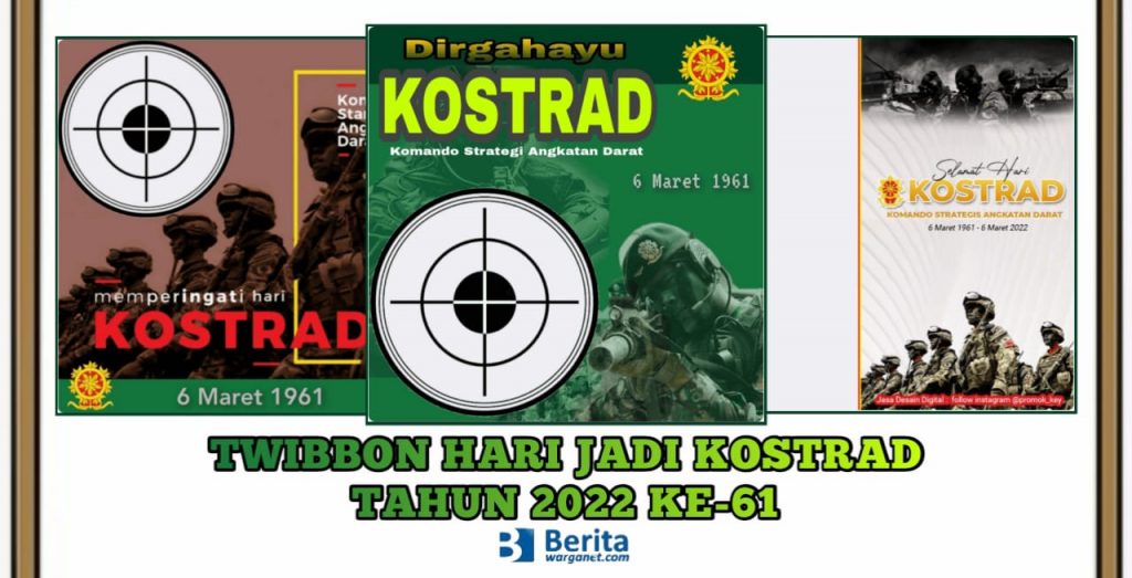 Twibbon Hari Jadi Kostrad Tahun 2022