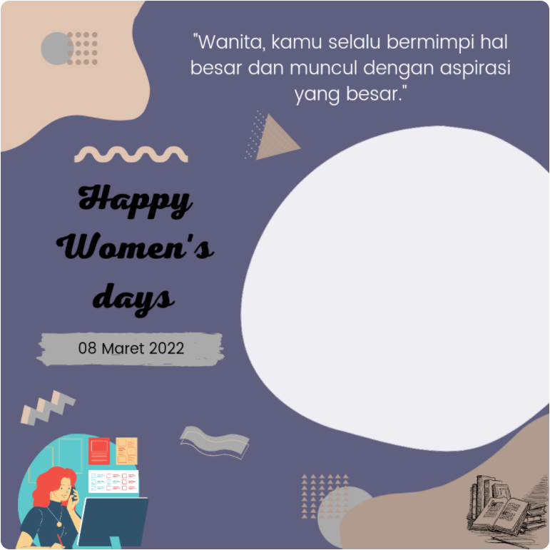 Twibbon Hari Perempuan Sedunia Tahun 2022 Pilihan 3