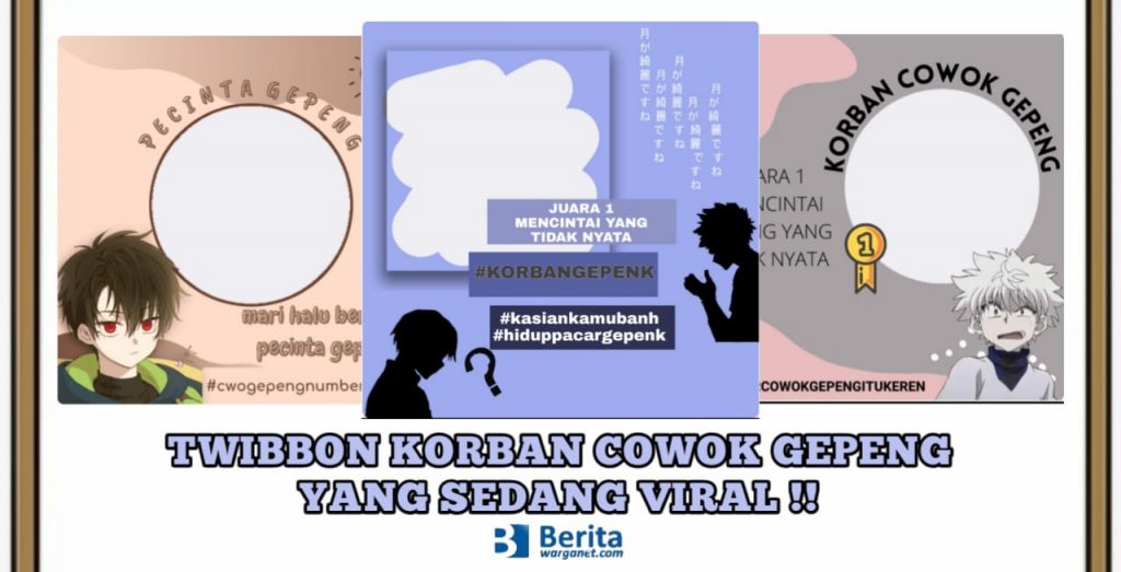 Twibbon Korban Cowok Gepeng