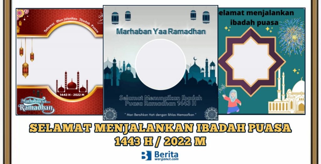 Twibbon Selamat Menjalankan Ibadah Puasa 1443 H