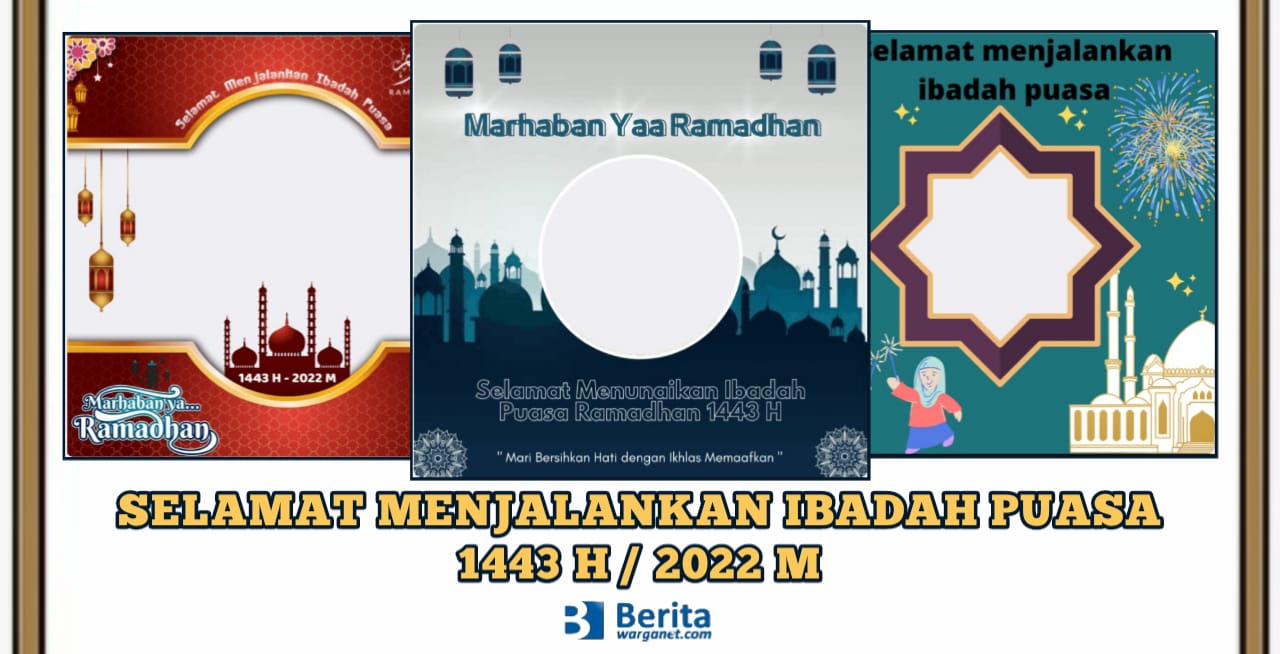 Twibbon Selamat Menjalankan Ibadah Puasa 1443 H
