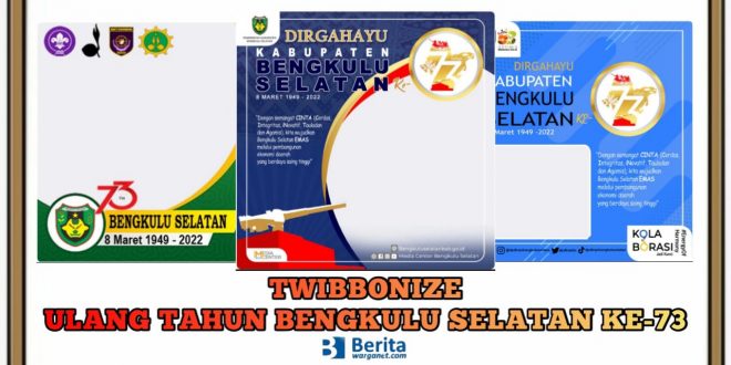 Twibbonize Ulang Tahun Bengkulu Selatan ke-73