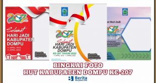 Bingkai Foto HUT Kabupaten Dompu ke-207