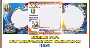 Bingkai Foto HUT Kabupaten Way Kanan ke-23