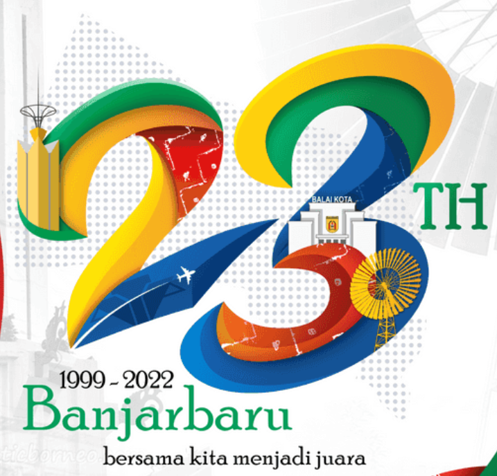 Logo Hari Jadi Kota Banjarbaru ke-23 Tahun (Format JPG)