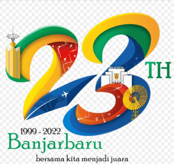 Logo Hari Jadi Kota Banjarbaru ke-23 Tahun (Format PNG)