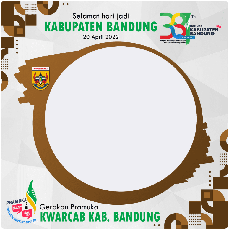 Twibbon HUT Kabupaten Bandung ke-381 Pilihan 4