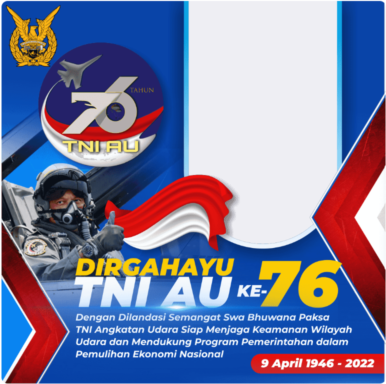 Twibbon HUT TNI Angkatan Udara 2022 Pilihan 2
