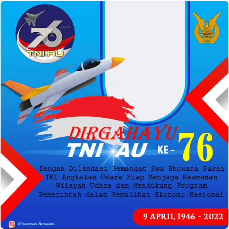 Twibbon HUT TNI Angkatan Udara 2022 Pilihan 4