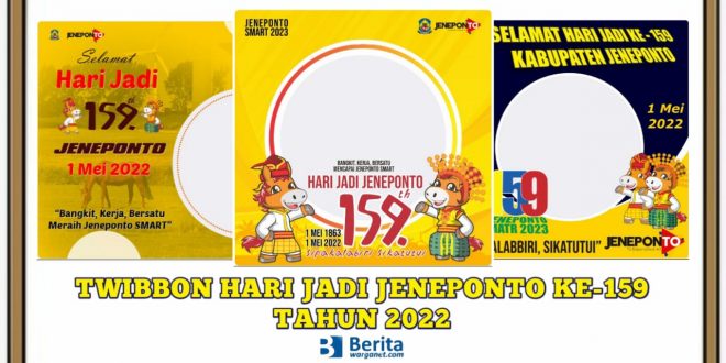Twibbon Hari Jadi Jeneponto 2022