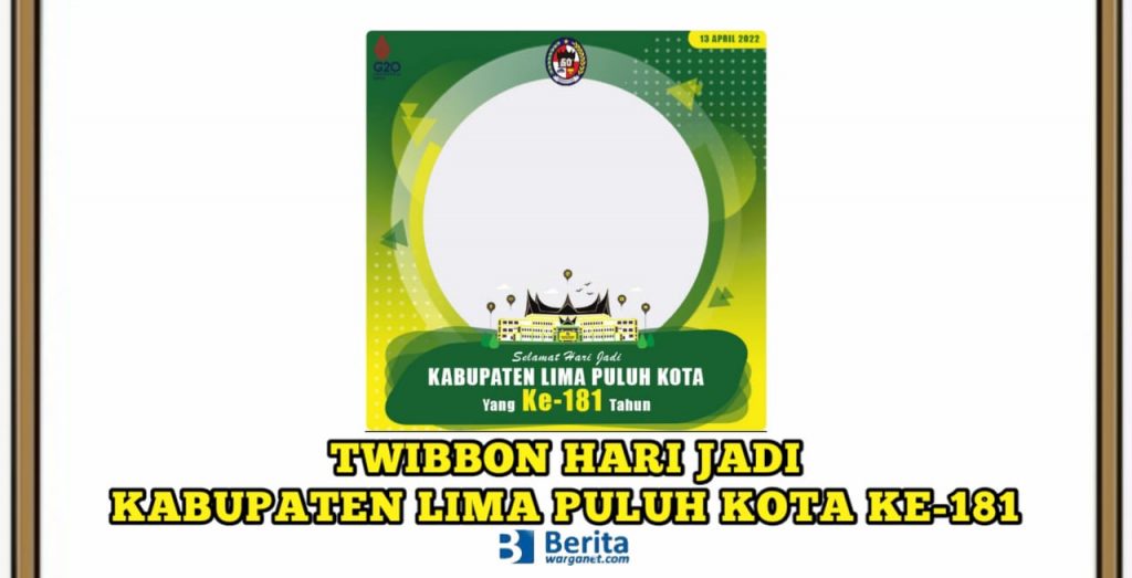 Twibbon Hari Jadi Lima Puluh Kota 2022