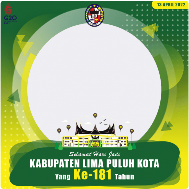 Link Twibbon Hari Jadi Lima Puluh Kota 2022 Ke 181 Tahun Klik Disini