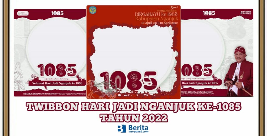Twibbon Hari Jadi Nganjuk 2022 ke-1085 Tahun