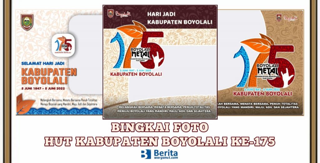 Bingkai Foto HUT Kabupaten Boyolali ke-175