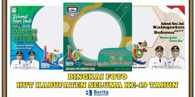 Bingkai Foto HUT Kabupaten Seluma ke-19