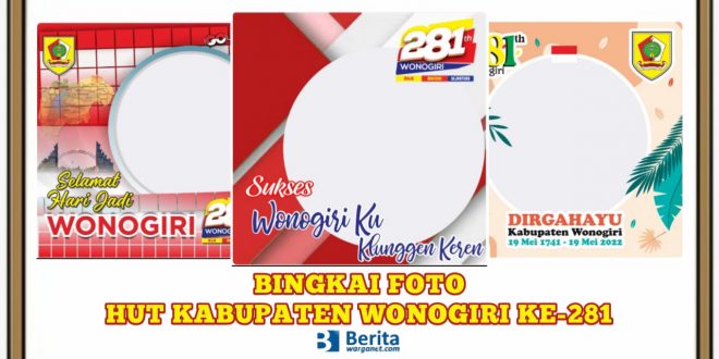 Bingkai Foto HUT Kabupaten Wonogiri ke-281