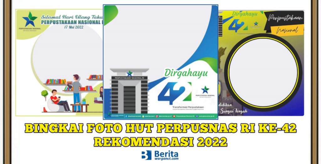 Bingkai Foto HUT Perpusnas RI ke-42