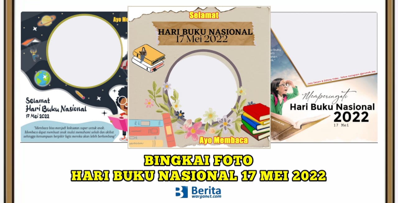 Bingkai Foto Hari Buku Nasional 17 Mei