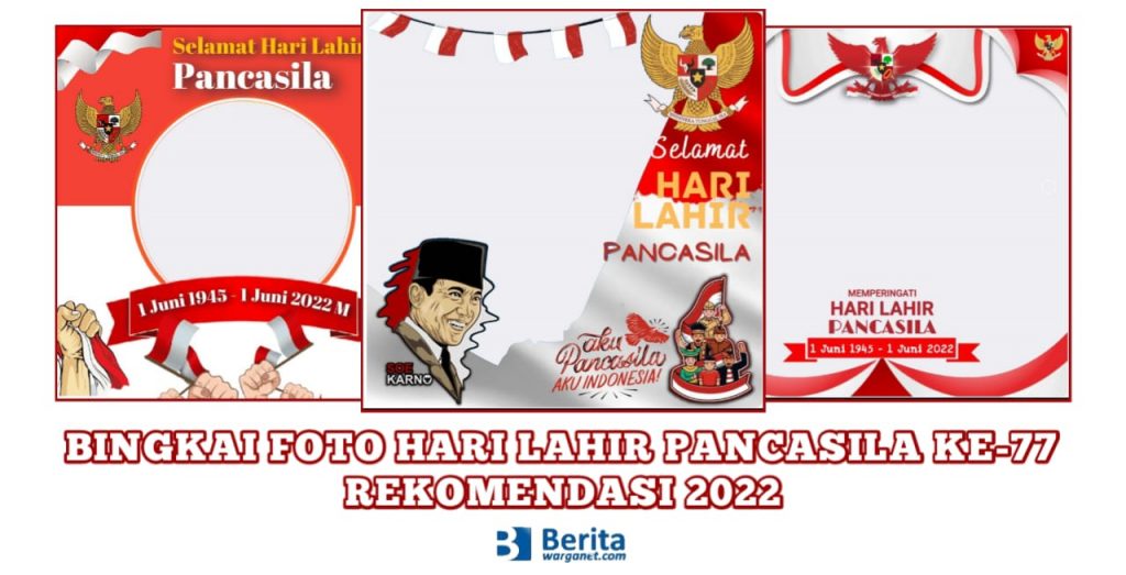 Bingkai Foto Hari Lahir Pancasila ke-77