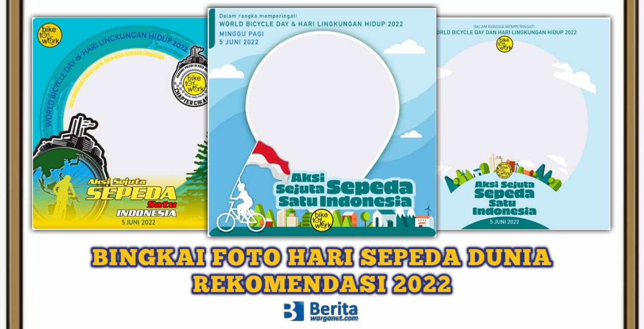 Bingkai Foto Hari Sepeda Dunia 2022