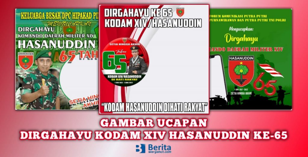 Dirgahayu Kodam XIV Hasanuddin ke-65