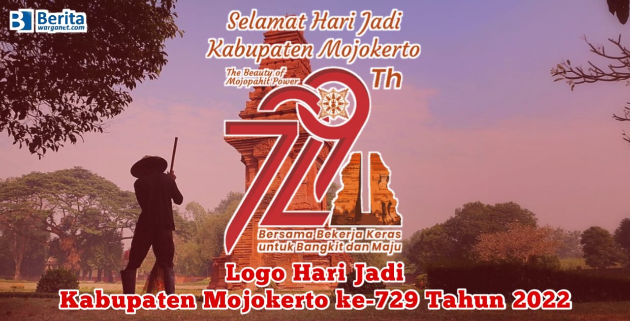 Logo HUT Mojokerto ke-729 Tahun 2022