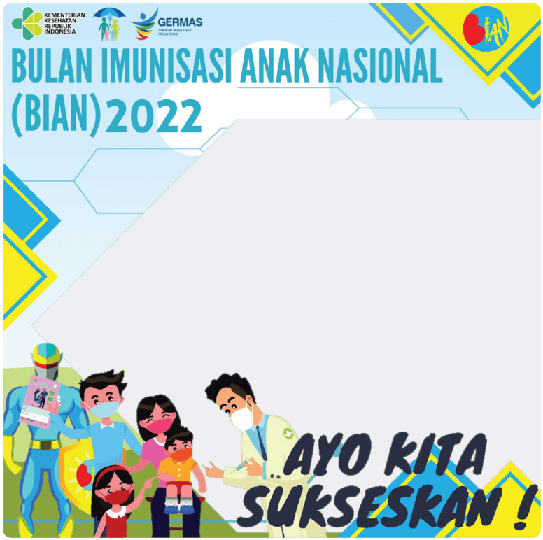 Twibbon Bulan Imunisasi Anak Nasional 2022 Pilihan 1