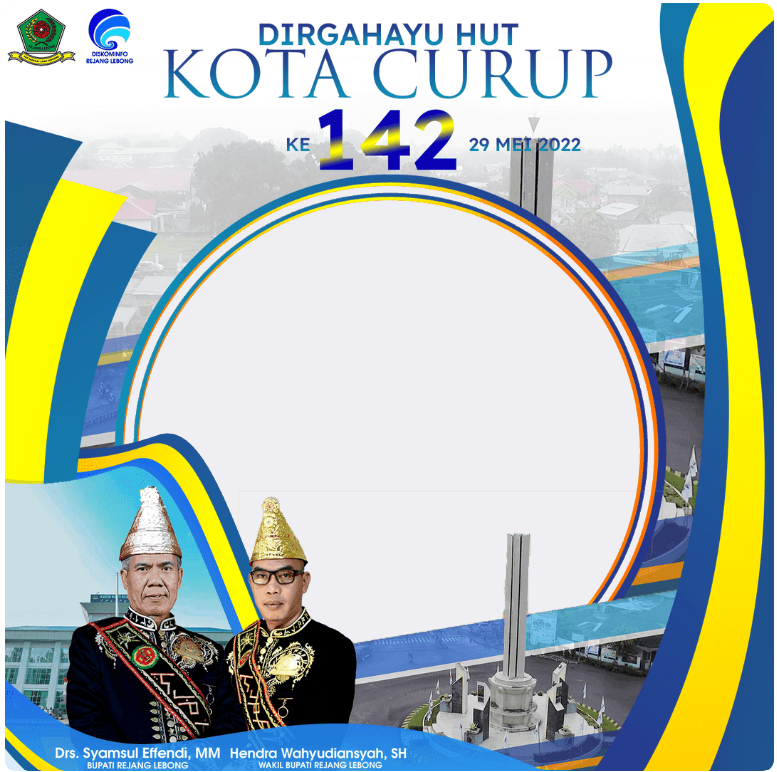 Twibbon HUT Kota Curup 2022 Pilihan 1