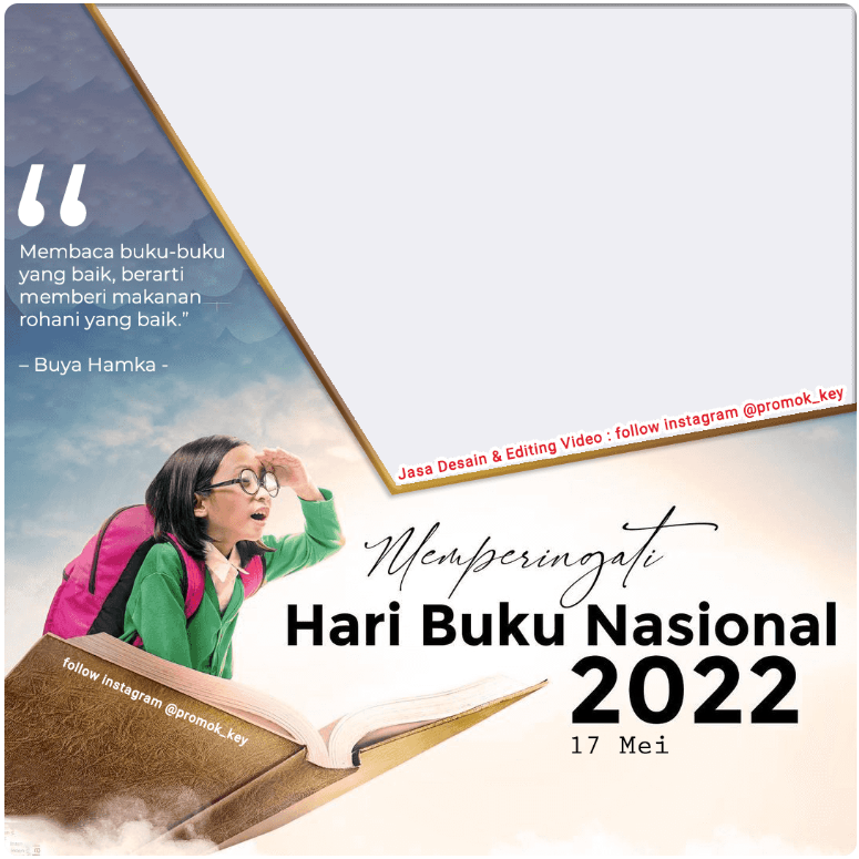 Hari Buku Nasional Twibbon 17 Mei 2022 Pilihan 5