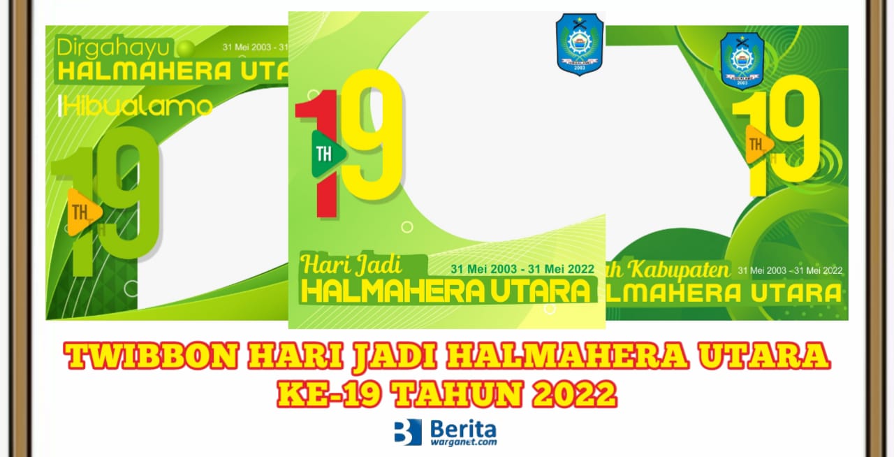 Twibbon Hari Jadi Halmahera Utara 2022