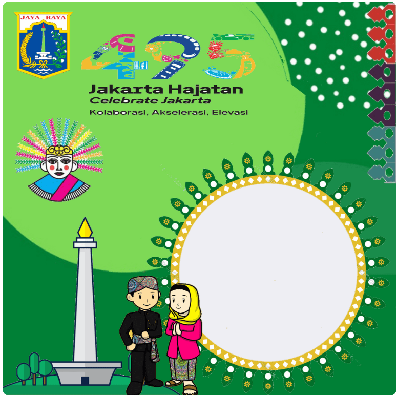 Ulang Tahun Twibbon Jakarta 495th Year Choice 5