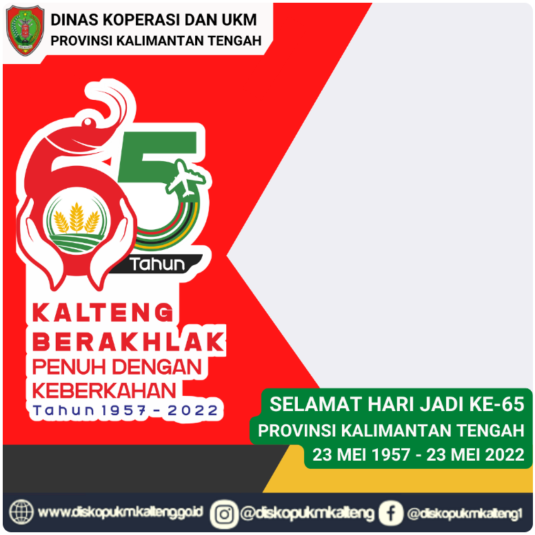Twibbon Hari Jadi Kalimantan Tengah ke-65 Pilihan 4