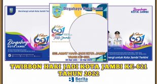 Twibbon Hari Jadi Kota Jambi 2022