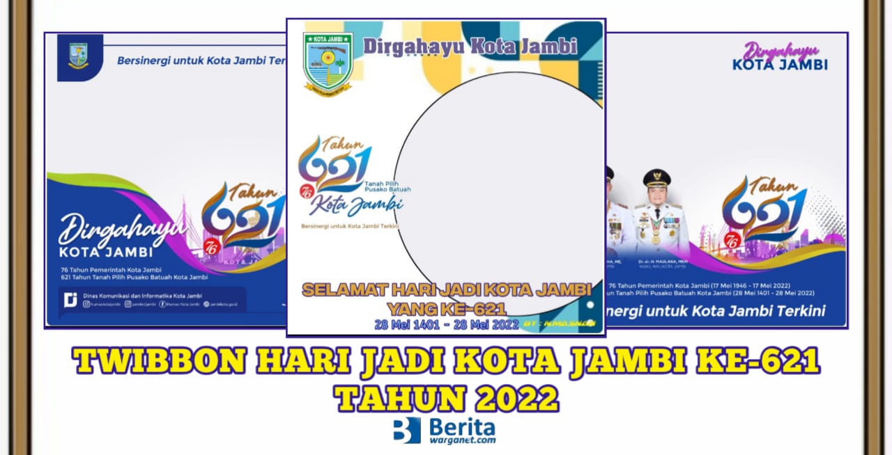 Twibbon Hari Jadi Kota Jambi 2022