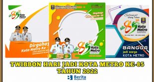 Twibbon Hari Jadi Kota Metro 2022