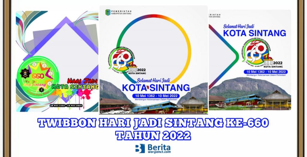 Twibbon Hari Jadi Sintang 2022