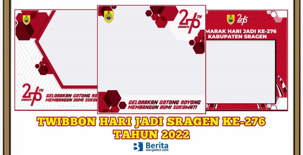 Twibbon Hari Jadi Sragen 2022 ke-276 Tahun