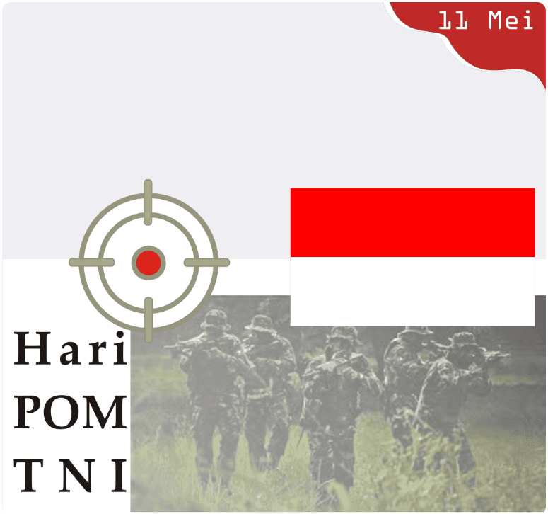 Twibbon Hari POM TNI 11 Mei 2022 Pilihan 1