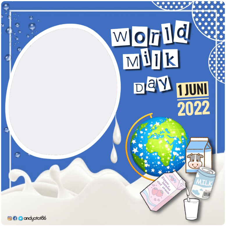 Twibbon World Milk Day 2022