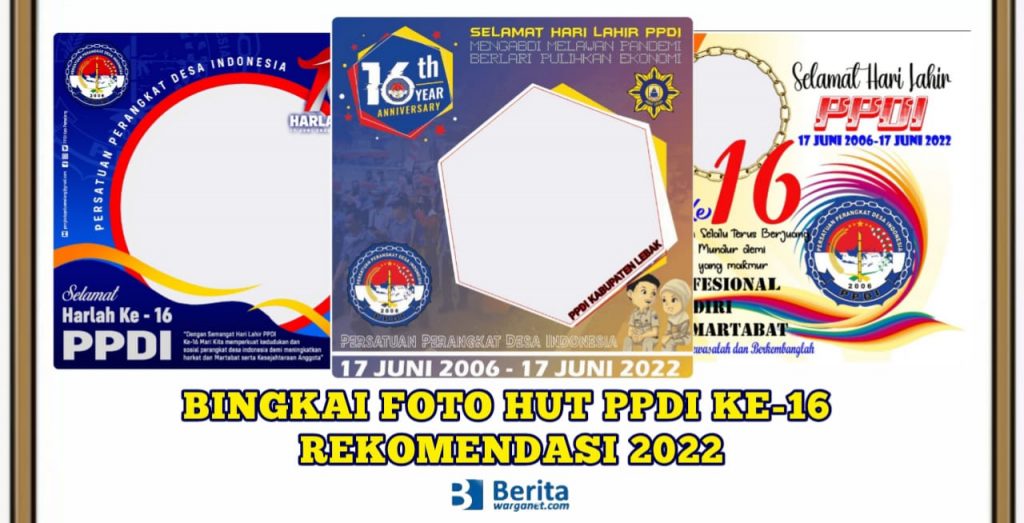 Bingkai Foto HUT PPDI ke-16