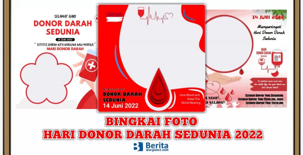 Bingkai Foto Hari Donor Darah Sedunia