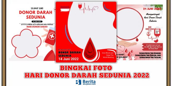 Bingkai Foto Hari Donor Darah Sedunia